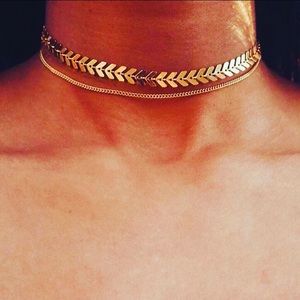 Arrow Double Chain Choker 🖤